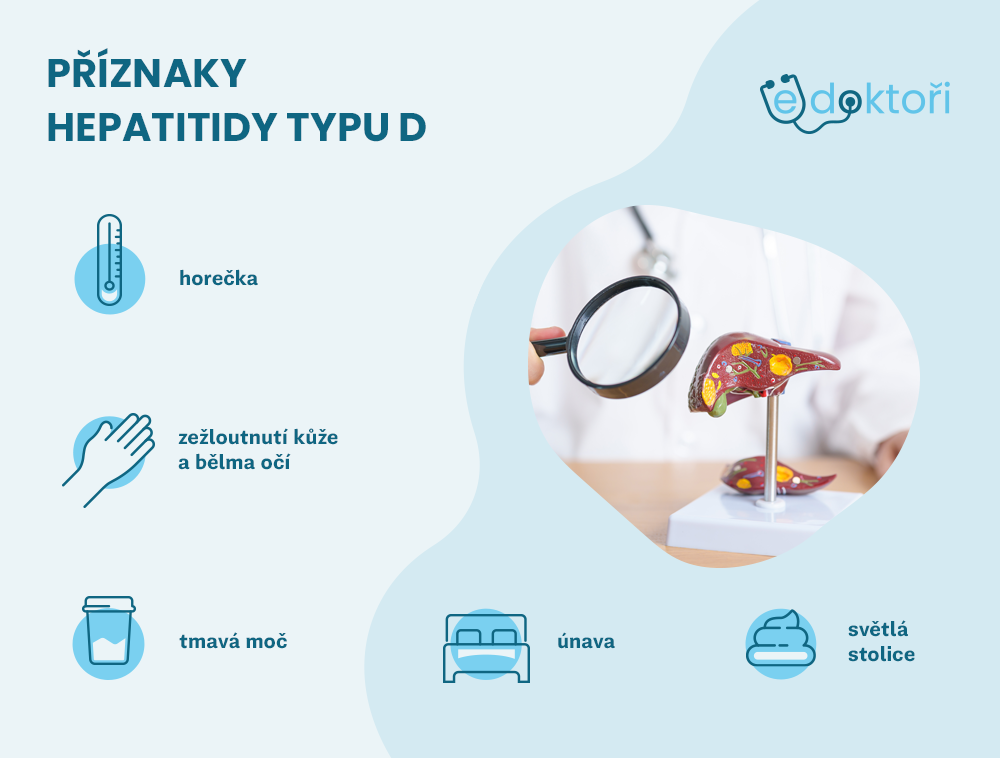 příznaky hepatitidy typu D