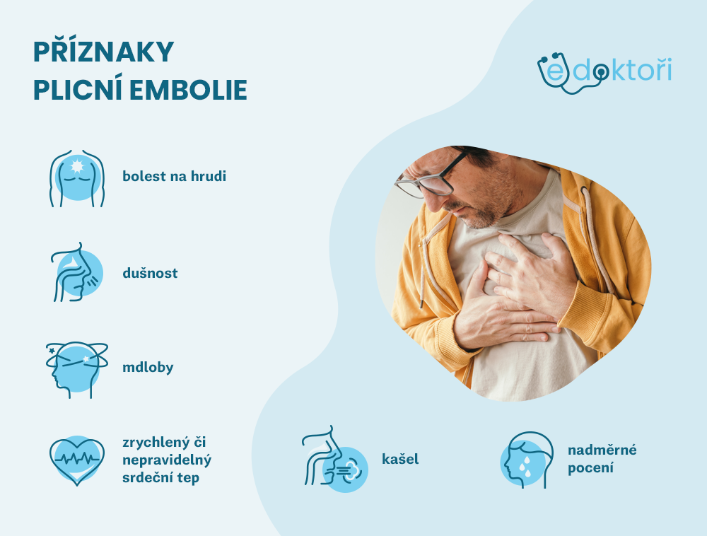 plicní embolie příznaky