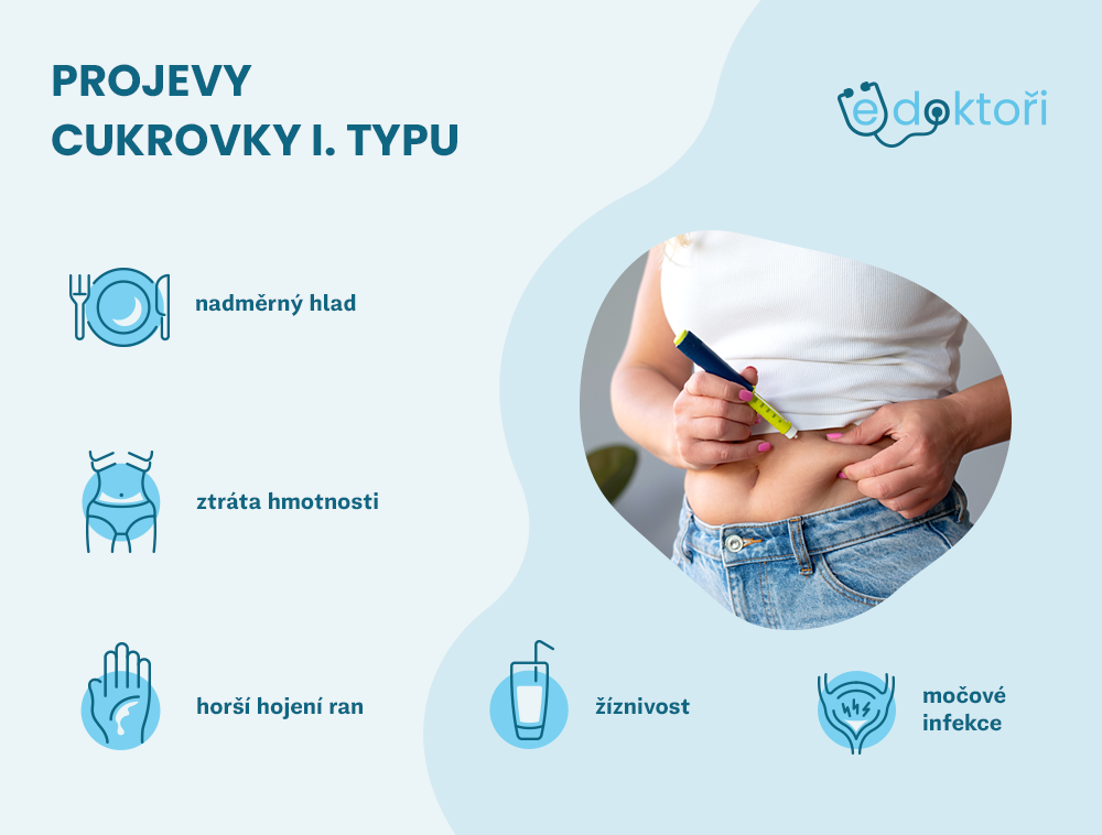 Příznaky cukrovky I. typu