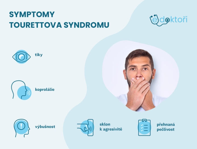 Jaké má Tourettův syndrom příznaky?