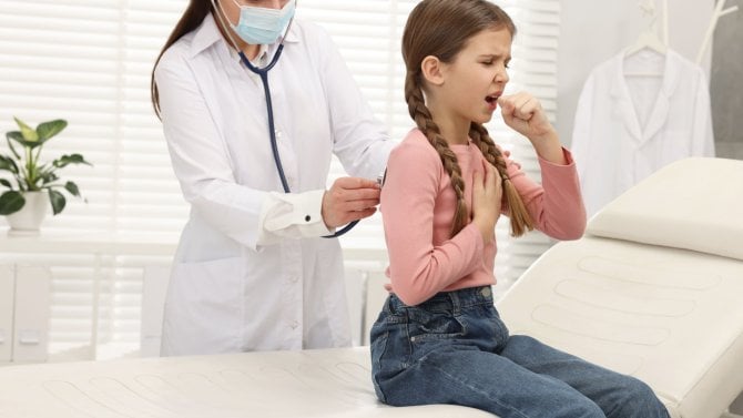 zánět průdušek - kašel