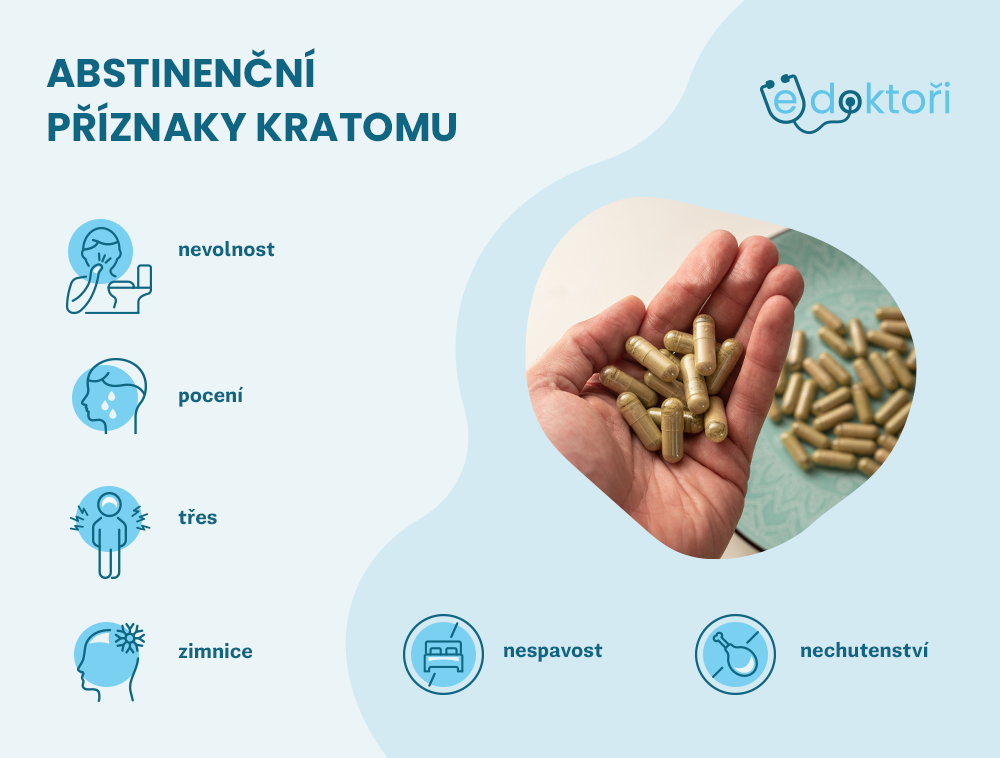 kratom abstinenční příznaky
